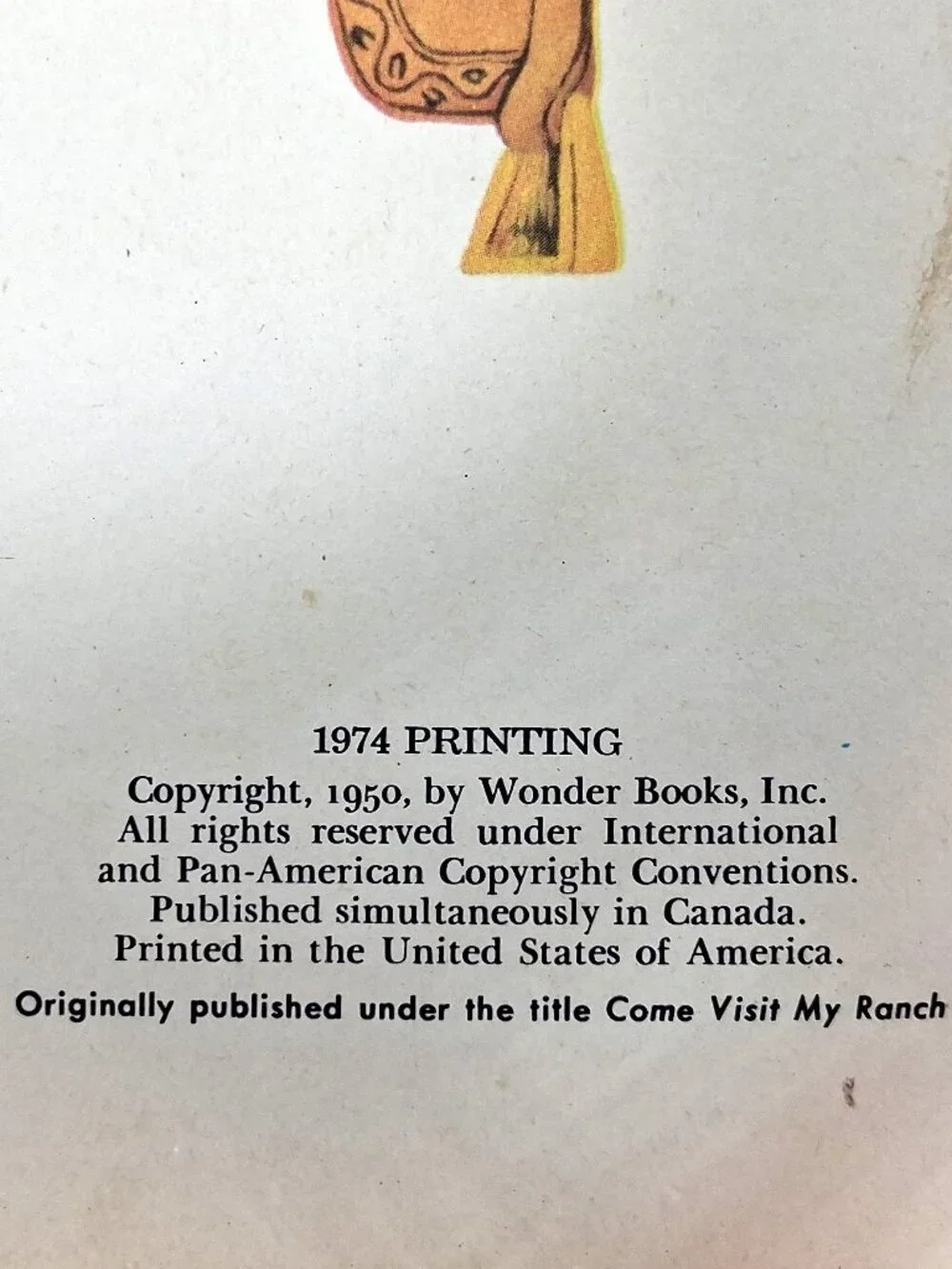 Calling All Cowboys, Vintage Children's Book by Baldwin Hawes, 1974